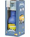 A Little Lovely Company Stainless Steel Insulated Water Bottle - 350 ml - Tractor Thermos Bottles