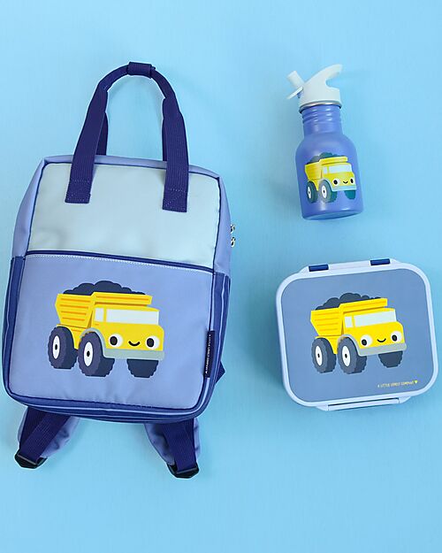 A Little Lovely Company Stainless Steel Insulated Water Bottle - 350 ml - Tractor Thermos Bottles