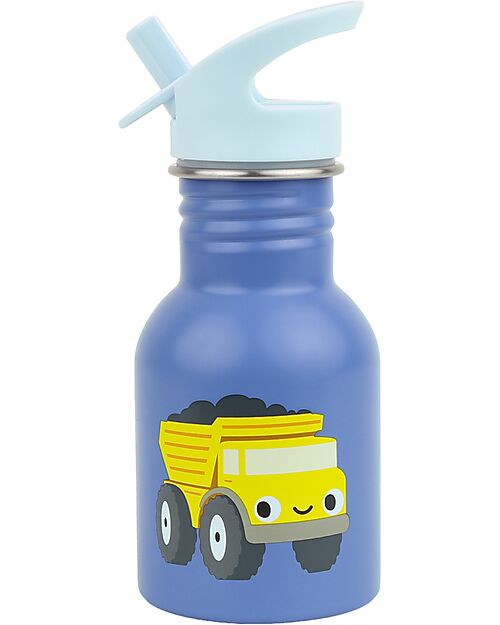 A Little Lovely Company Stainless Steel Insulated Water Bottle - 350 ml - Tractor Thermos Bottles