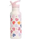 A Little Lovely Company Stainless Steel Insulated Water Bottle - 500 ml - Hearts Thermos Bottles