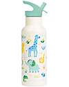 A Little Lovely Company Stainless Steel Insulated Water Bottle - 500 ml - Jungle Thermos Bottles