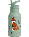 A Little Lovely Company Stainless Steel Water Bottle - 350 ml - Forest Friends Thermos Bottles