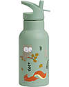 A Little Lovely Company Stainless Steel Water Bottle - 350 ml - Forest Friends Thermos Bottles