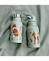 A Little Lovely Company Stainless Steel Water Bottle - 350 ml - Forest Friends Thermos Bottles