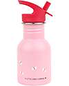 A Little Lovely Company Stainless Steel Water Bottle - 350 ml - Happy Cherries Non-Thermal Water Bottles