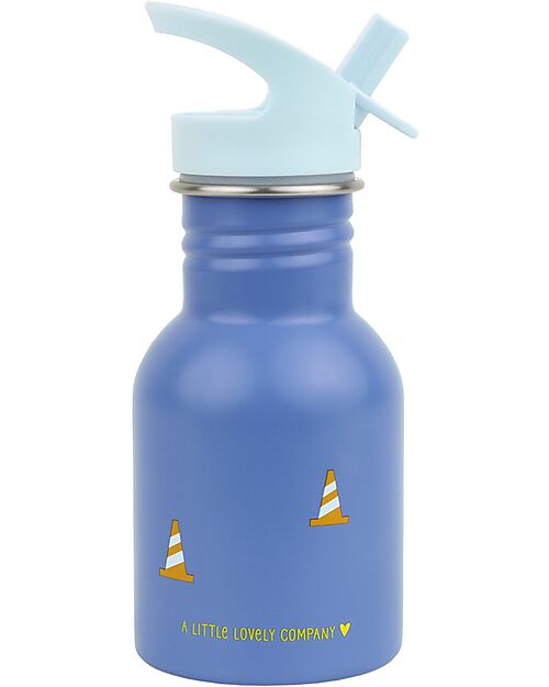 A Little Lovely Company Stainless Steel Water Bottle - 350 ml - Tractor Non-Thermal Water Bottles