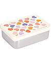 A Little Lovely Company Steel Lunch Box - Hearts - 17.5 x 6 x 12.5 cm Food Containers