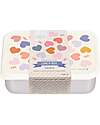 A Little Lovely Company Steel Lunch Box - Hearts - 17.5 x 6 x 12.5 cm Food Containers