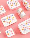 A Little Lovely Company Steel Lunch Box - Hearts - 17.5 x 6 x 12.5 cm Snack Boxes