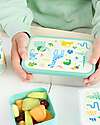 A Little Lovely Company Steel Lunch Box - Jungle - 17.5 x 6 x 12.5 cm Food Containers