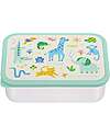 A Little Lovely Company Steel Lunch Box - Jungle - 17.5 x 6 x 12.5 cm Food Containers