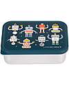 A Little Lovely Company Steel Lunch Box - Robot - 17.5 x 6 x 12.5 cm Food Containers