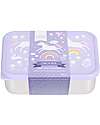 A Little Lovely Company Steel Lunch Box - Unicorns - 17.5 x 6 x 12.5 cm Food Containers