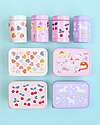 A Little Lovely Company Steel Lunch Box - Unicorns - 17.5 x 6 x 12.5 cm Snack Boxes