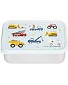 A Little Lovely Company Steel Lunch Box - Vehicles - 17.5 x 6 x 12.5 cm Food Containers