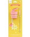 A Little Lovely Company Straw and Brush Cap Kit - Shooting Stars Bottle Accessories