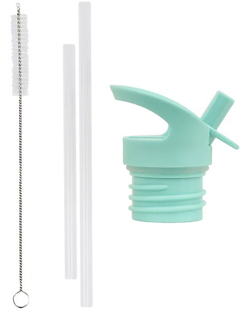 A Little Lovely Company Straw Cap and Pipe Cleaner Kit - Jungle Bottle Accessories
