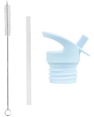 A Little Lovely Company Straw Cap and Pipe Cleaner Kit - Tractor Bottle Accessories