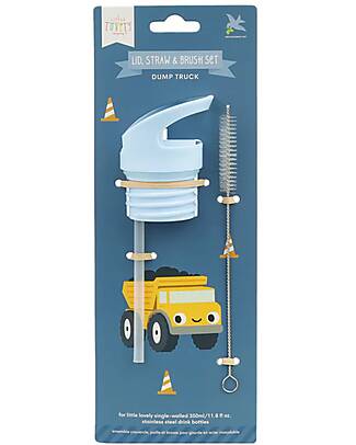 A Little Lovely Company Straw Cap and Pipe Cleaner Kit - Tractor Bottle Accessories