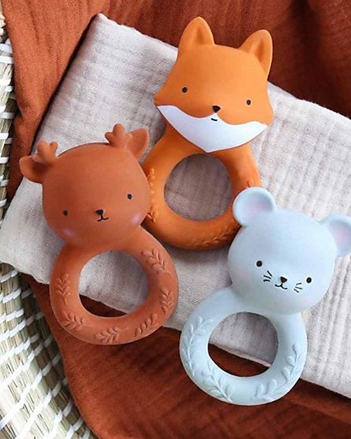 A Little Lovely Company Teething Ring: Mouse Teethers