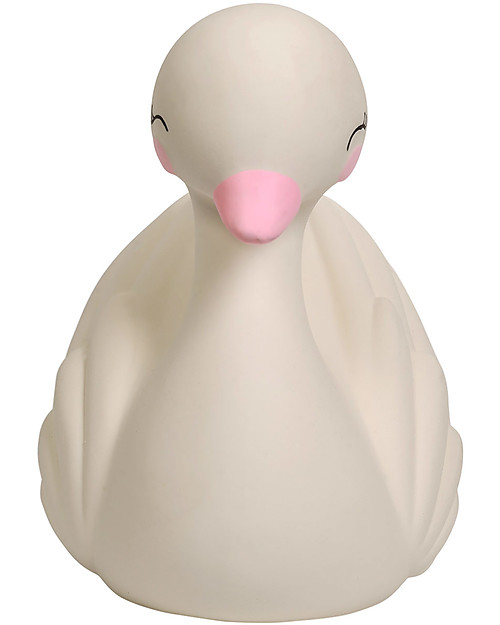 A Little Lovely Company Teething Toy, White Swan - 100% Natural Rubber Teethers