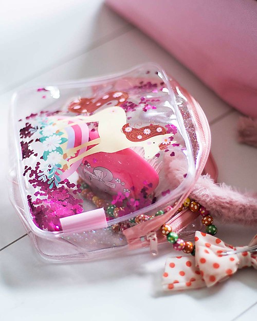 A Little Lovely Company Toiletry Bag Glitter - Horse Makeup Bags and Pouches