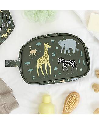 A Little Lovely Company Toiletry Bag - Savanna - 20.5 x 14 x 9.5 cm Makeup Bags and Pouches