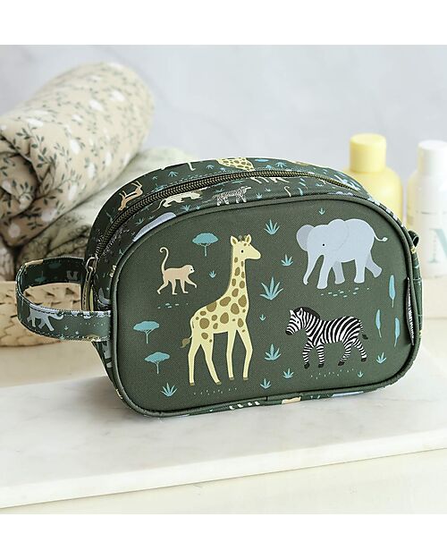 A Little Lovely Company Toiletry Bag - Savanna - 20.5 x 14 x 9.5 cm Pencil Cases