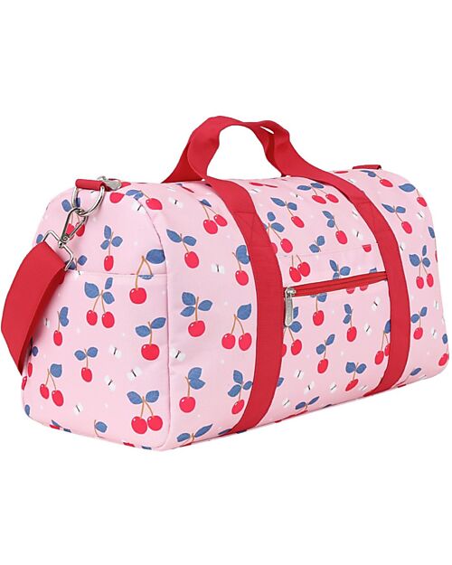 A Little Lovely Company Travel Bag - Cherries - Cabin Size 46x25x22.5cm Travel Bags