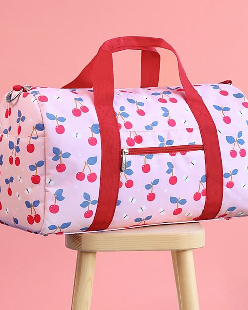 A Little Lovely Company Travel Bag - Cherries - Cabin Size 46x25x22.5cm Travel Bags