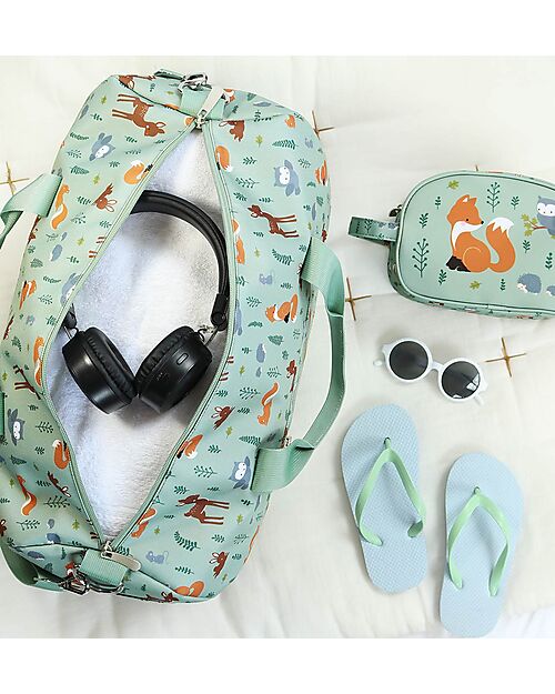 A Little Lovely Company Travel bag - Forest Friends - 46 x 25 x 22.5 cm Travel Bags