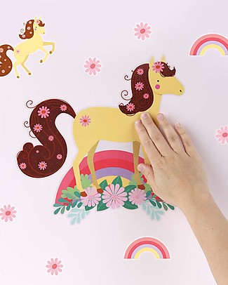 A Little Lovely Company Wall Stickers, Horse - 17 Stickers Wall Stickers