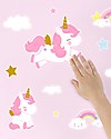 A Little Lovely Company Wall Stickers -Unicorn Gold - 28 Stickers Thermal Containers