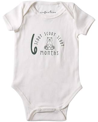 A Muffin in the Oven Milestone Onesie with Short Sleeves - Sleep - 100% Pima Cotton Short Sleeves Bodies