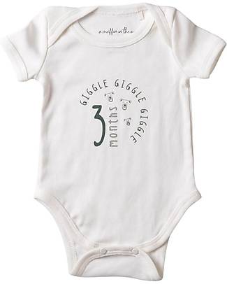 A Muffin in the Oven Milestone Onesie with Short Sleeves - Sleep - 100% Pima Cotton Short Sleeves Bodies