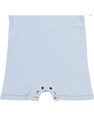A Muffin in the Oven Muffin Playsuit with Short Sleeves - Blue - 100% Pima Cotton Short Rompers