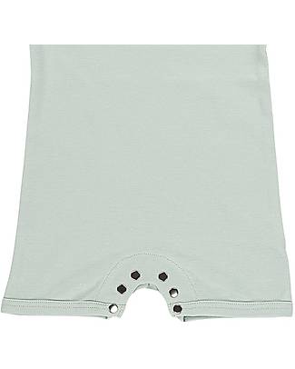 A Muffin in the Oven Muffin Playsuit with Short Sleeves - Green - 100% Pima Cotton Short Rompers