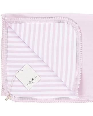 A Muffin in the Oven Muffin Super Soft Blanket - Pink Stripes - 100% Pima Cotton Swaddles