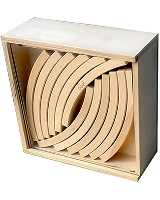 Abel Abel Wooden Blocks - 24 Pieces - Natural Wooden Stacking Toys