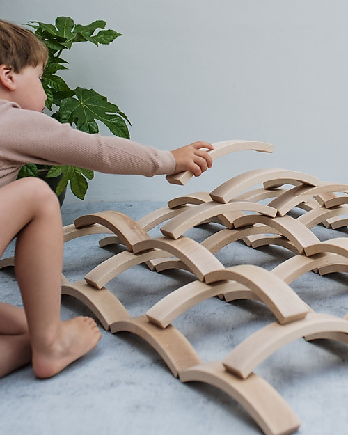 abel ブロック　75セット Abel Abel Wooden Blocks - 75 Pieces - Natural unisex (bambini)