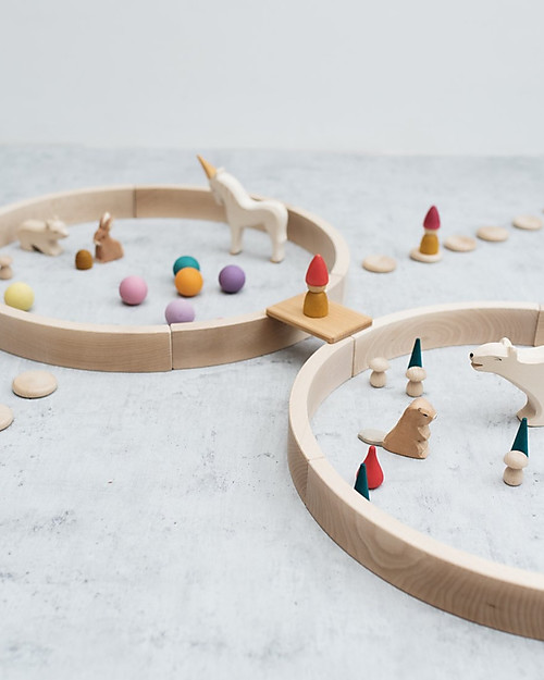 abel ブロック　75セット Abel Abel Wooden Blocks - 75 Pieces - Natural unisex (bambini)