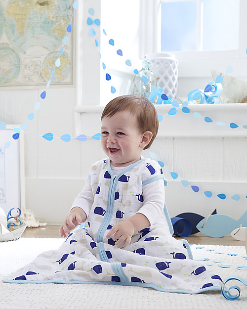 Aden & Anais High Seas Cozy Plus™ Sleeping Bag 1.7 TOG - Cotton Muslin (for even the coldest nights!) Sleeping Bags