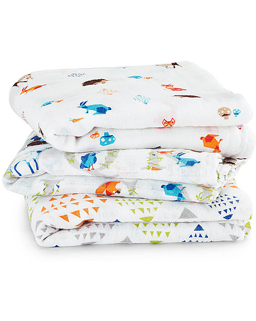 3 white cotton muslins Multipurpose feeding pillow with cover