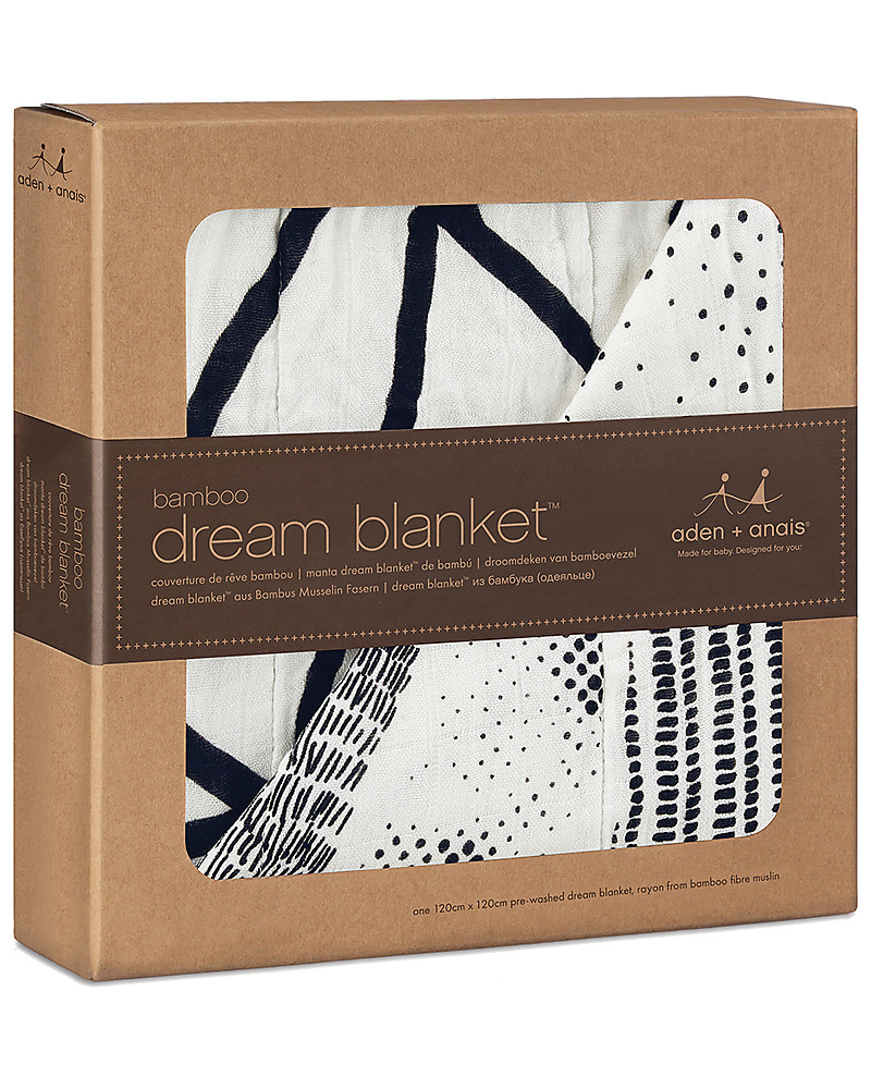 Aden Anais Silky Soft Midnight Dream Blanket 100 Bamboo Muslin 120x120 Cm Boy
