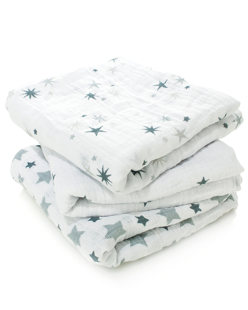 Muslin Cloth 70 x 70 cm in grey children/'s scarf Unisex