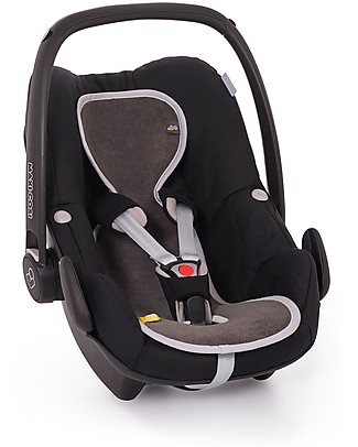 AeroMoov Universal Breathable Air Layer for Car Seats Group 0, Charcoal Grey - Organic cotton Car Seat Accessories