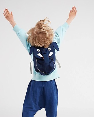 Affenzahn Kids Backpack 1-3 years, Emil Elephant - Eco-friendly and playful! Small Backpacks