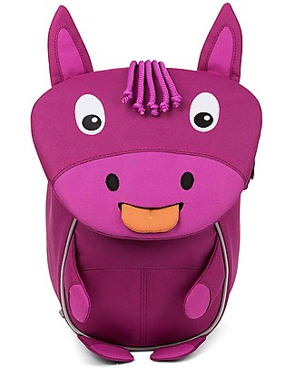Affenzahn Kids Backpack 1-3 years, Hanna Horse - Eco-friendly and playful! Small Backpacks
