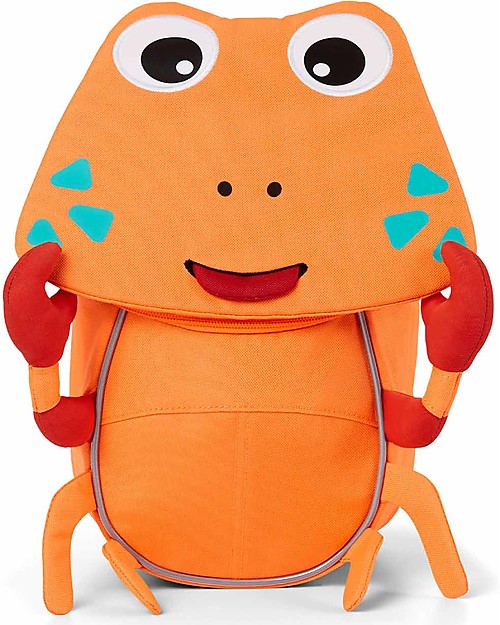 Affenzahn Kids Backpack 1-3 years - Neon Crab - Eco-friendly and playful! Kindergarten Backpacks