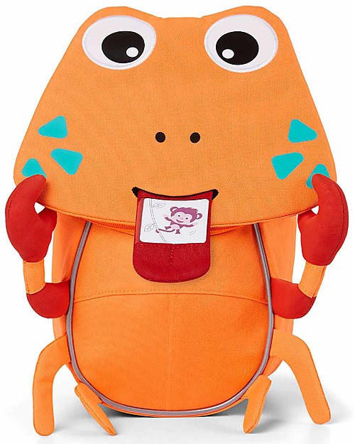 Affenzahn Kids Backpack 1-3 years - Neon Crab - Eco-friendly and playful! Kindergarten Backpacks
